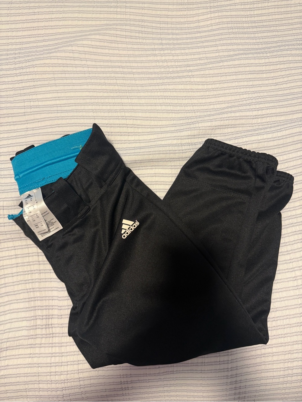 Adidas softball Pants with Teal Waistband Accent